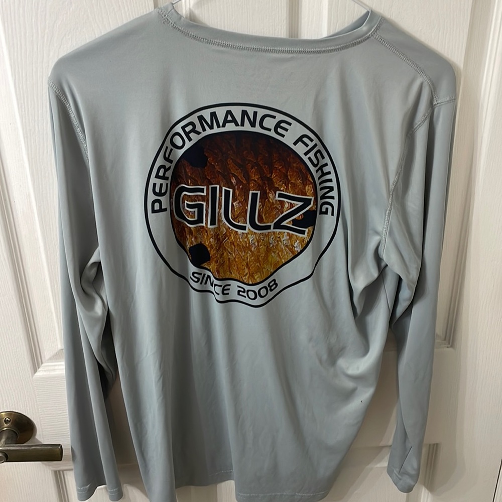 Gillz gear long sleeve fishing shirt medium